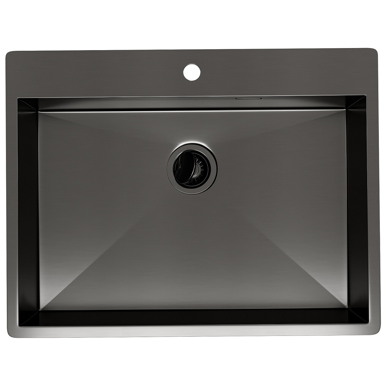 Кухонная мойка из нержавеющей стали 50х65 см оружейная сталь Reflexion Iseo RX2265BL - изображение 2