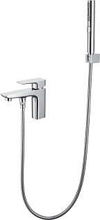 Душевой комплект гигиенического душа со смесителем на борт ванны хром Aquatek &quot;Вега&quot; AQ1044CR