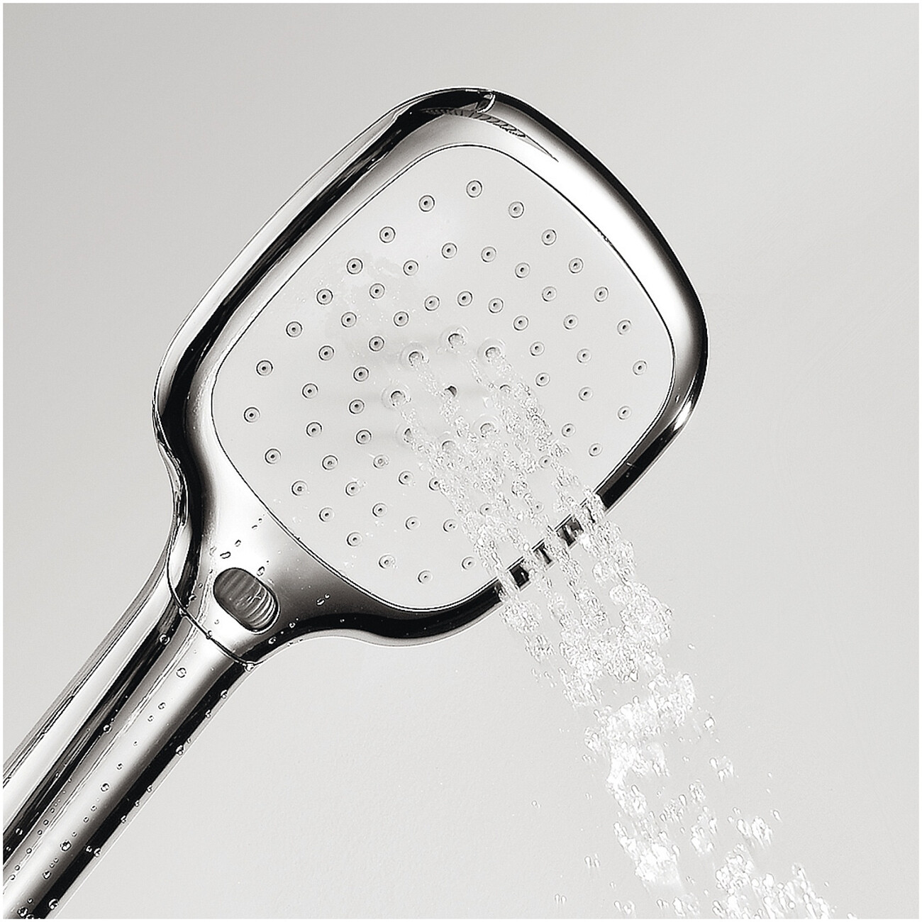 Лейка для ручного душа квадратная с 3 режимами 11 см хром Wasserkraft A065 - изображение 4