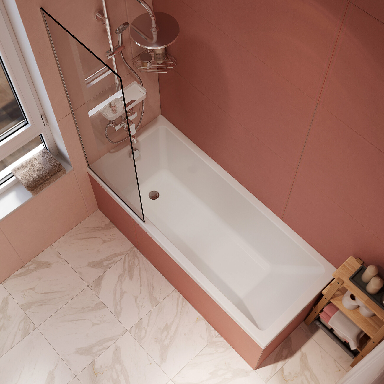 Ванна акриловая 70х170 см белая Diwo "Казань" Щ0000055165 - изображение 3