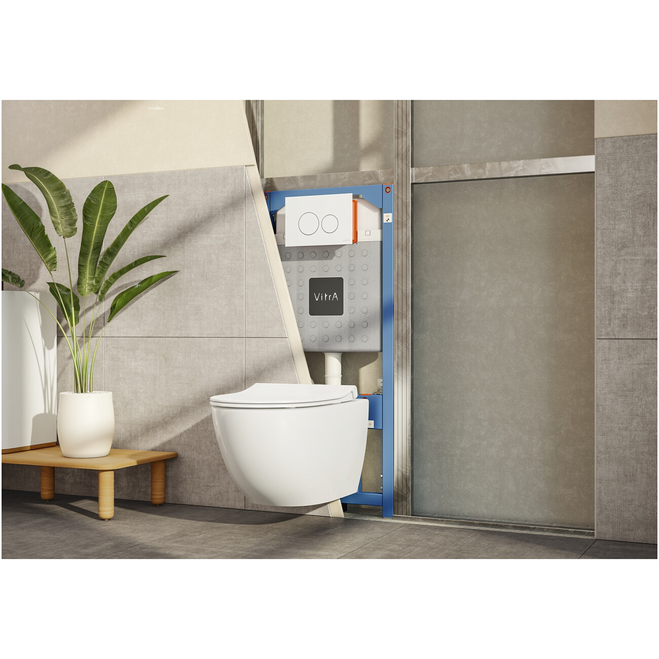 Система инсталляции для унитазов серая, синяя Vitra V12 762-5800-01 - изображение 2