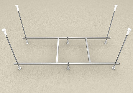 Сборный каркас для ванны хром Aquatek &quot;Ника 170&quot; KAR-0000030