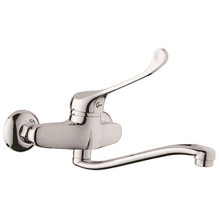 Смеситель для кухни настенный локтевое управление хром D-Lin D141427