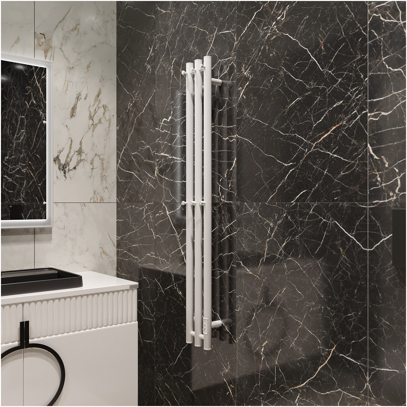 Полотенцесушитель электрический 120х15 см белый Ewrika "Пенелопа Х3"  4657812418613 - изображение 7