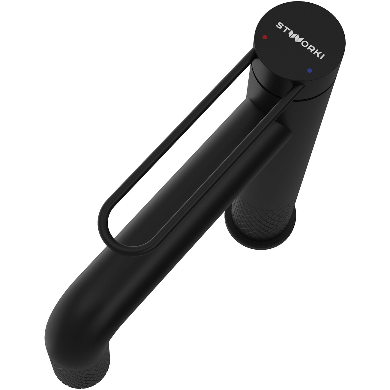 Смеситель для раковины однорычажный черный Stworki "Левангер" S07010BK - изображение 10