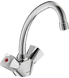 Смеситель для кухни двухвентильный хром Vidima &quot;Практик&quot; BA231AA