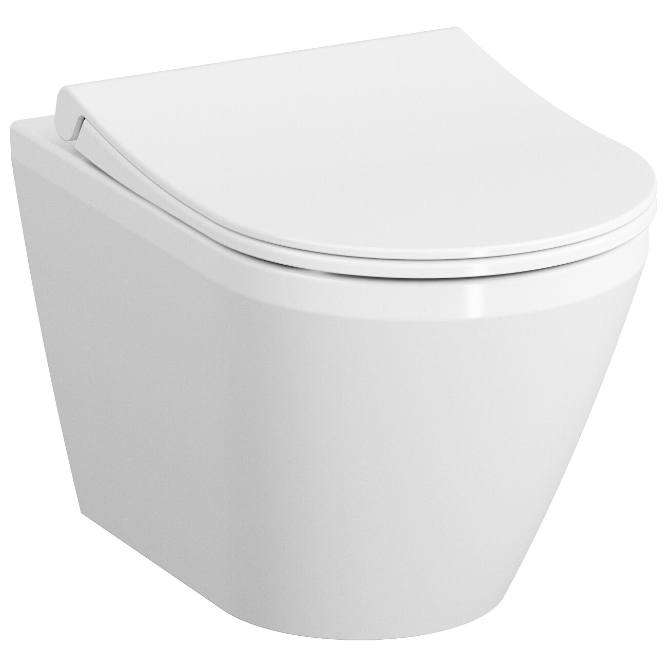 Унитаз подвесной с инсталляцией и кнопкой смыва хром Vitra Integra Round 9856B003-7205 - изображение 2