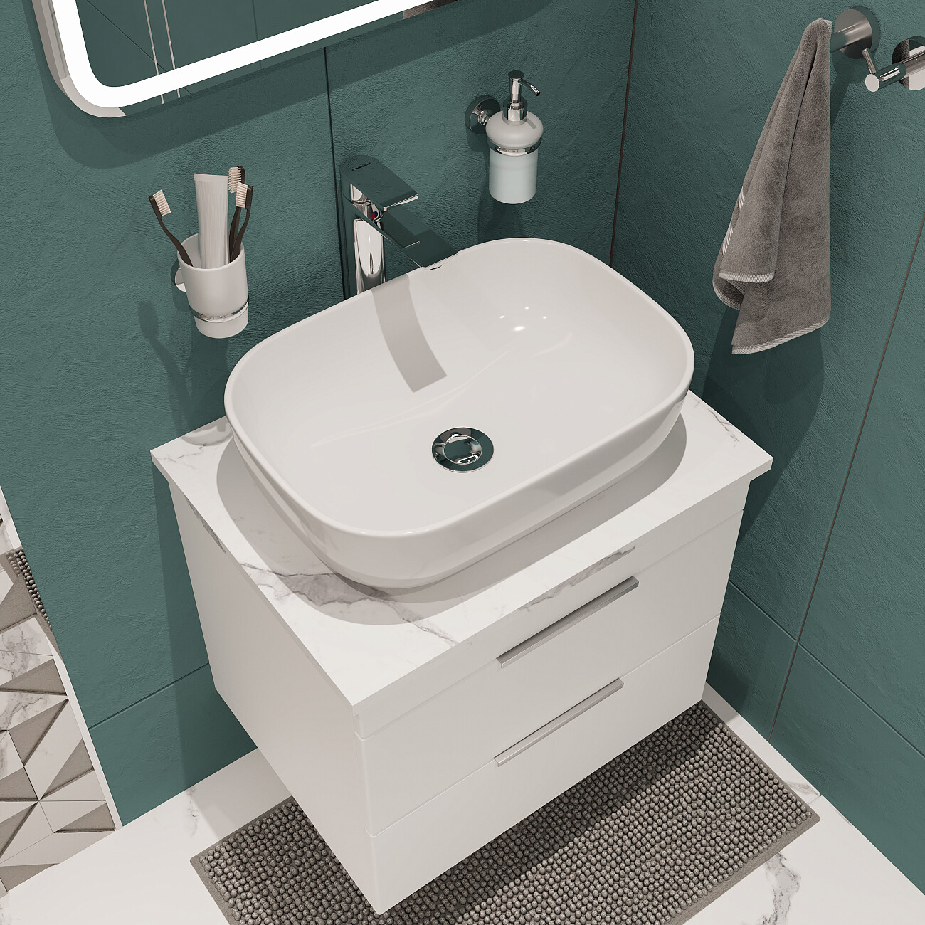 Смеситель для раковины однорычажный хром Stworki "Карлстад" WFD21002 - изображение 7