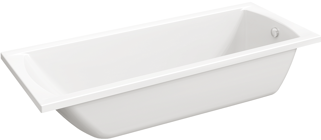 Ванна акриловая прямоугольная 75х180 см с ножками белая Stworki "Эстерсунд" ES18075, ESK01 - изображение 5