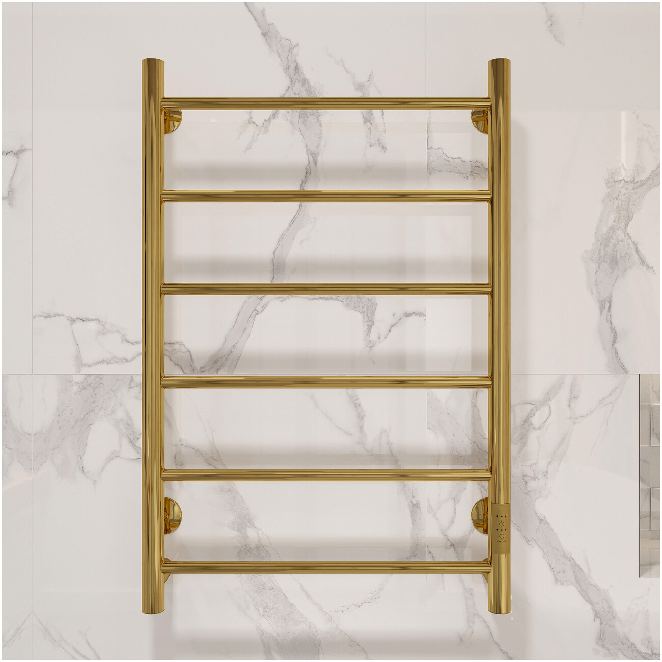 Полотенцесушитель электрический 80х50 см золотой Ewrika "Сафо" PN СафоPN80х50золЕ - изображение 2