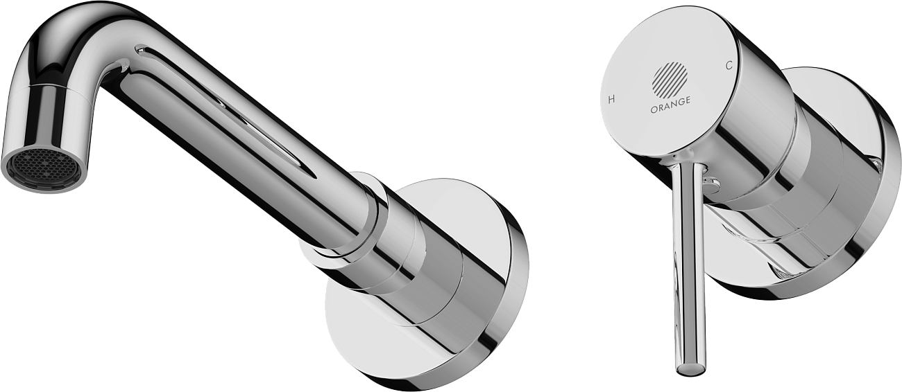 Смеситель для раковины встраиваемый однорычажный хром Stworki "Эстерсунд" ES-04w - изображение 3