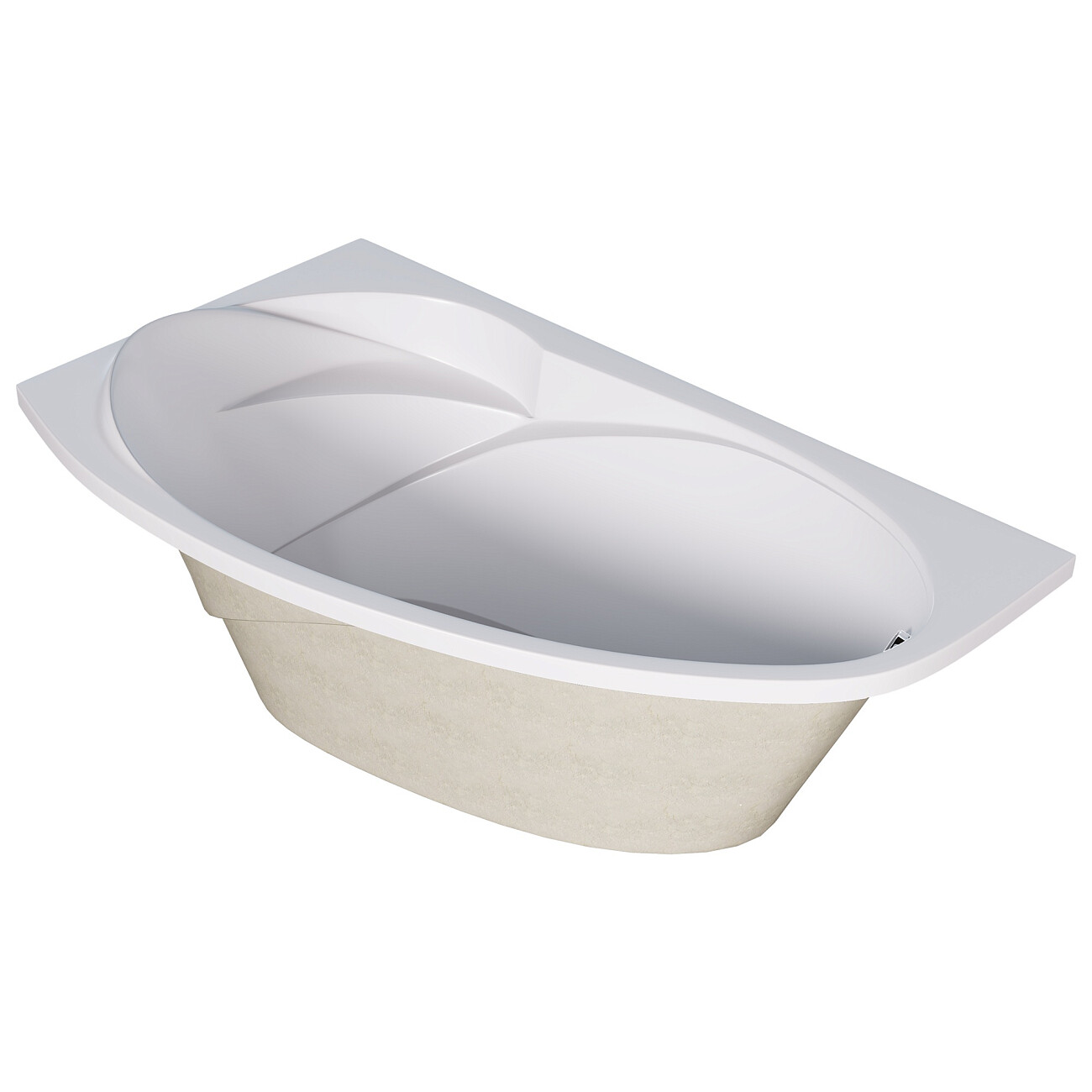 Ванна акриловая 160х95 см левая белая Creto Juliya 31-16095L - изображение 3