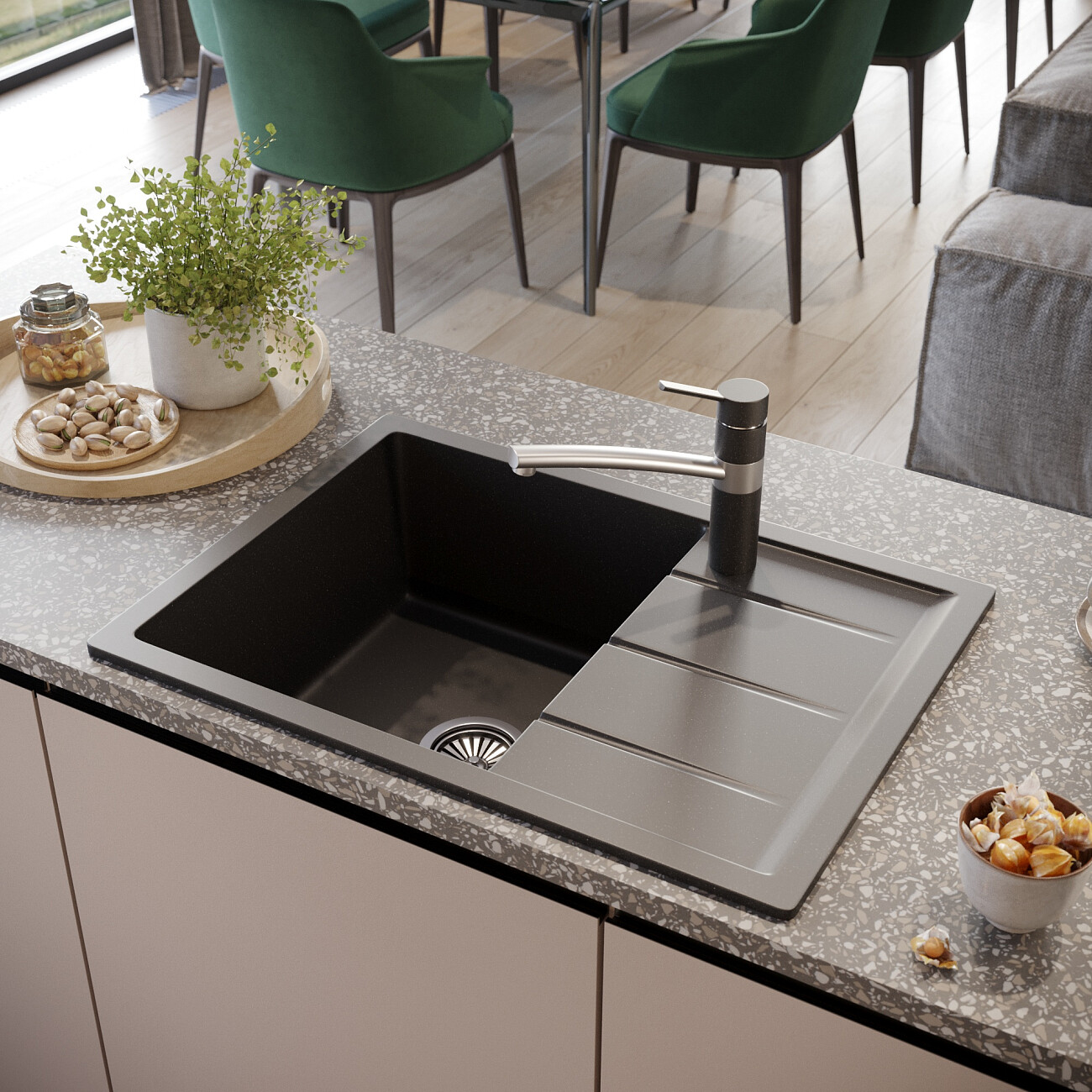 Смеситель для кухни однорычажный морион Domaci "Солерно" DC-3011 - изображение 3