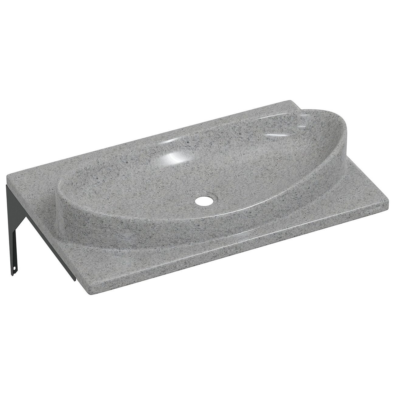 Раковина мебельная 45х70 см вулканический серый "Вега" 900143 - изображение 3