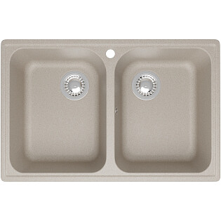 Мойка кухонная бежевая Domaci &quot;Болонья&quot; М-260-003