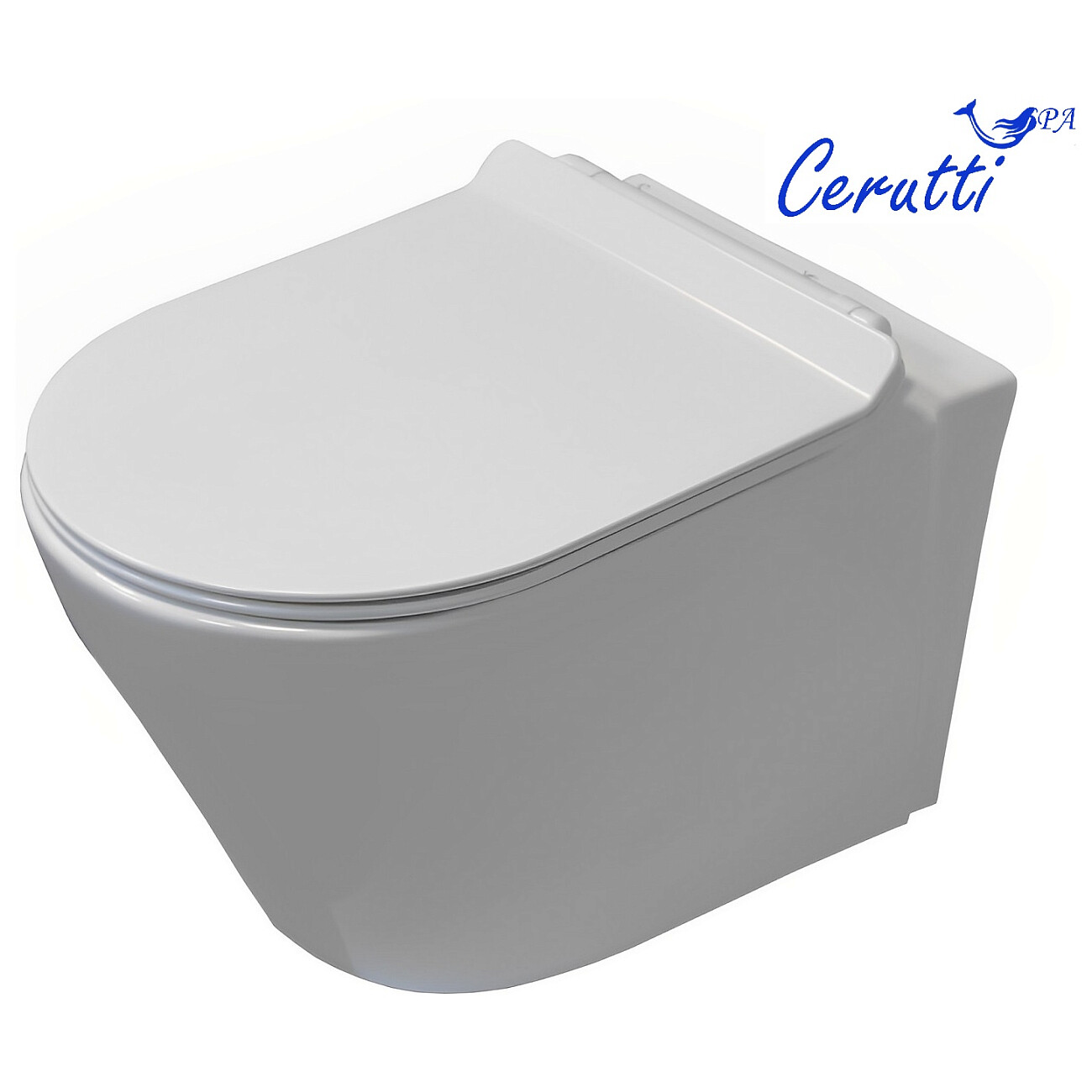 Унитаз подвесной безободковый белый Cerutti SPA Ortler Aria CT7182 - изображение 2