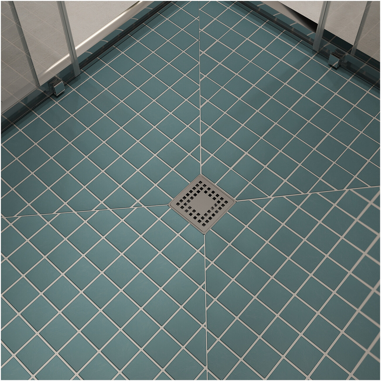 Душевой трап квадратный с прямым выпуском 10 см хром Ck Drain 3000-0010 ...