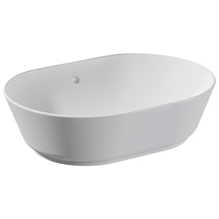Раковина накладная фарфоровая овальная 40х55 см белая Vitra Geo 7427B003-0012