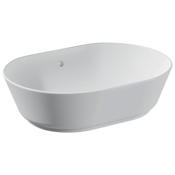 Раковина накладная фарфоровая овальная 40х55 см белая Vitra Geo 7427B003-0012 - изображение 1