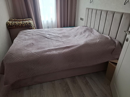 Кровать  двуспальная с подъемным механизмом и ящиком для белья 160х200 мокко Вега