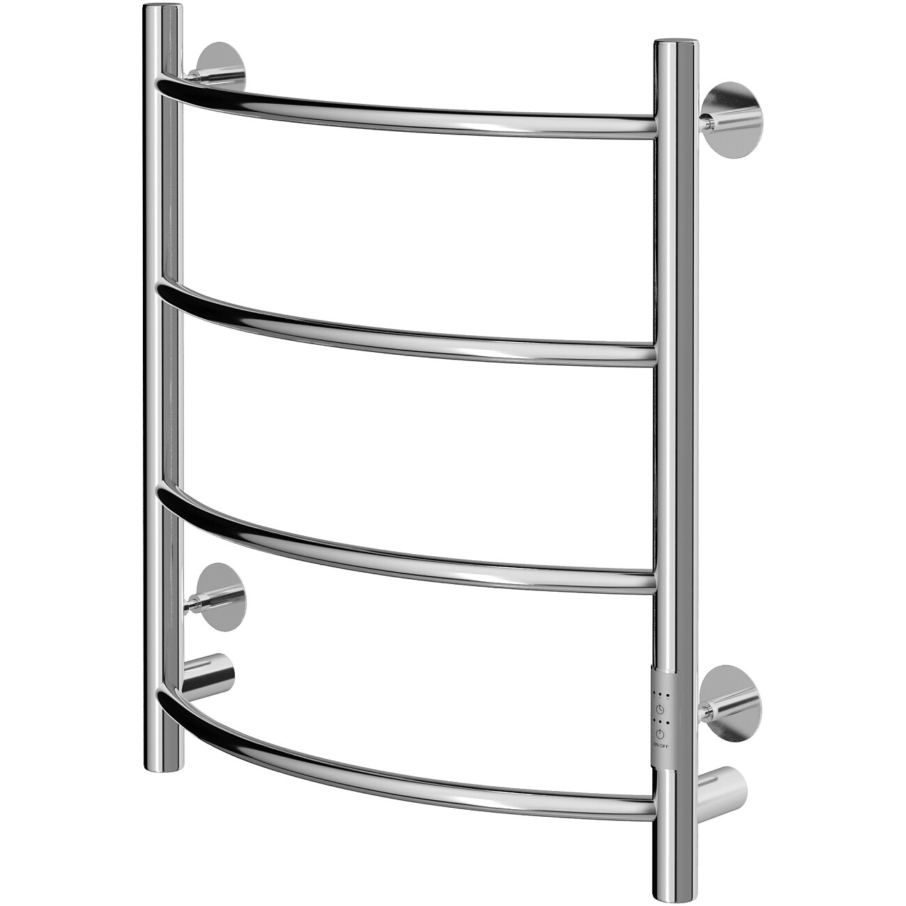 Полотенцесушитель электрический 60х50 см хром Ewrika "Сафо ПР" - изображение 7