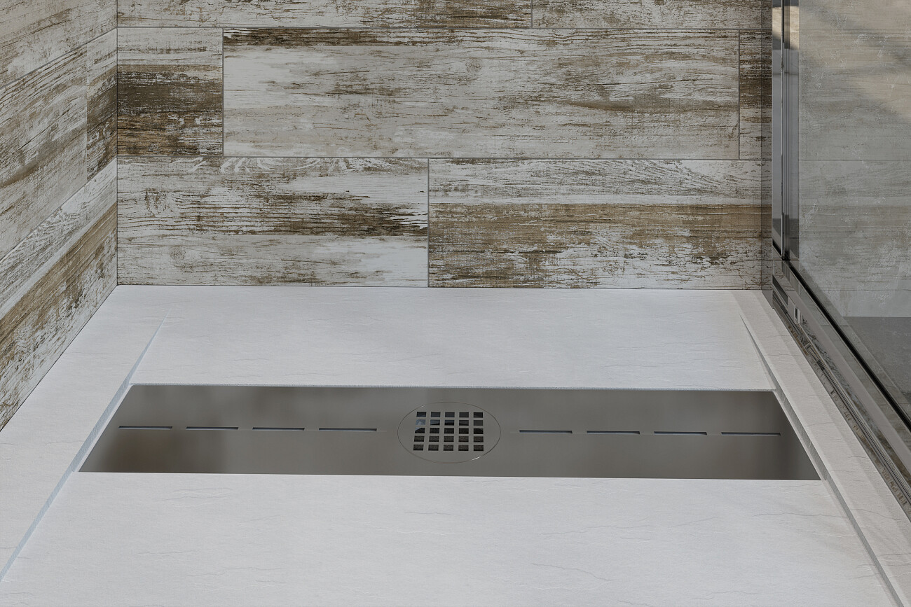 Поддон для душа с сифоном 140x80 см белый камень Stworki "Эстерсунд" 265000 - изображение 8