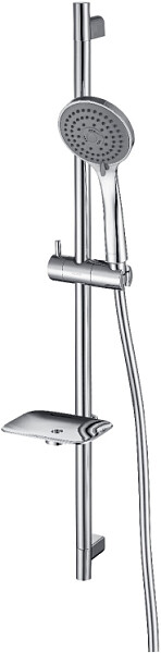 Душевая стойка с держателем и мыльницей 73 см хром Aquatek 3jet AQ2011CR - изображение 1