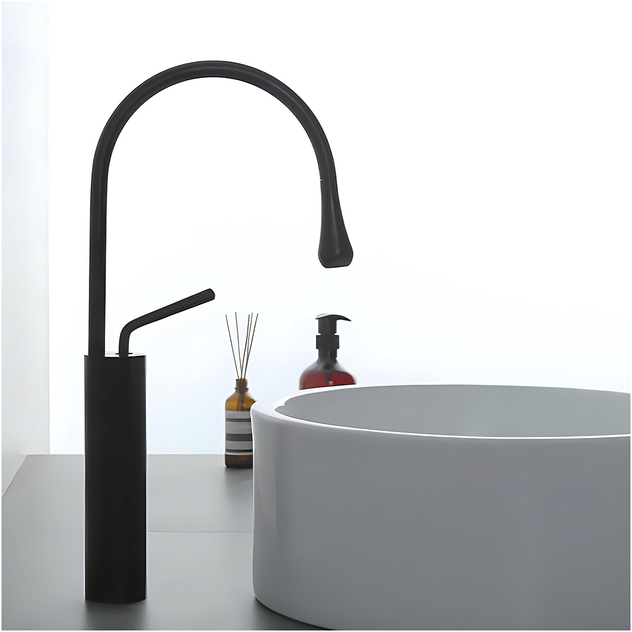 Смеситель для раковины однорычажный черный Boch Mann Tropfen B XL BM9634 - изображение 9