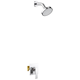 Душевая стойка с верхним душем и встраиваемым смесителем хром Timo Torne SX-4379-00SM