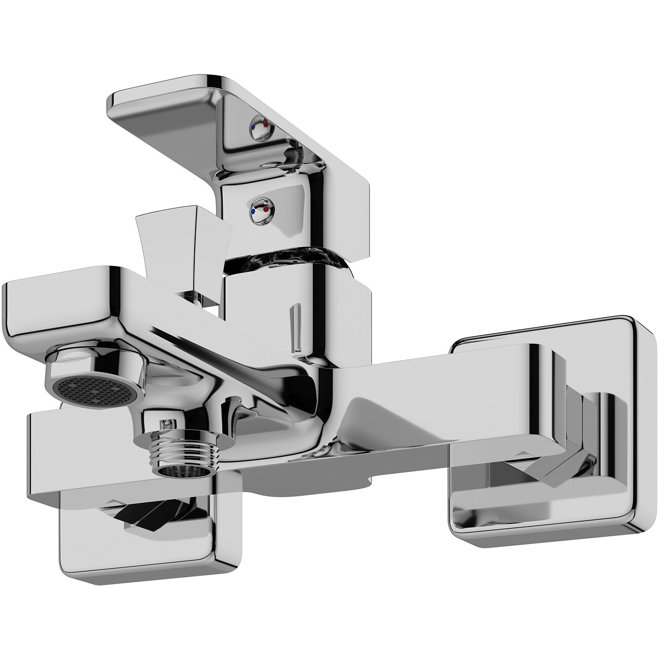 Смеситель для ванны с душем настенный хром Stworki "Мосс" S43100CR - изображение 8