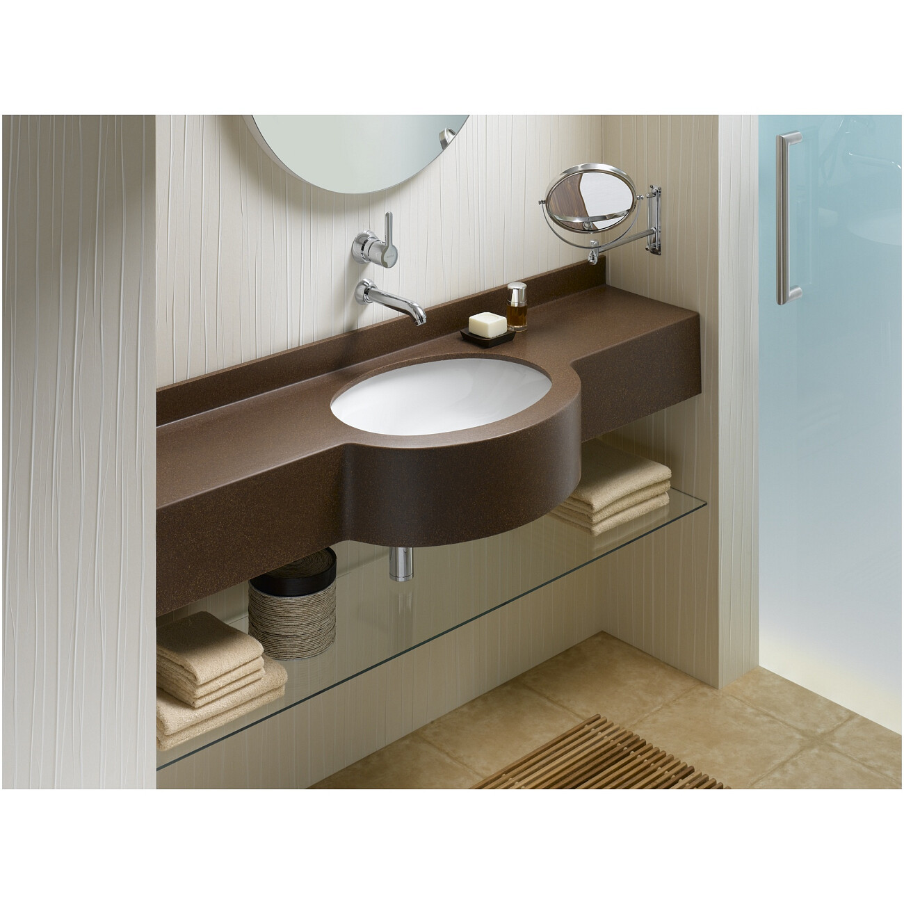 Раковина встраиваемая фарфоровая овальная 38х47 см белая Vitra Arkitekt 6039B003-0012 - изображение 2