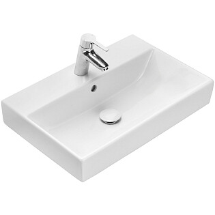 Раковина накладная фарфоровая прямоугольная 36х60 см белая Roca Oleta 3274C400Y