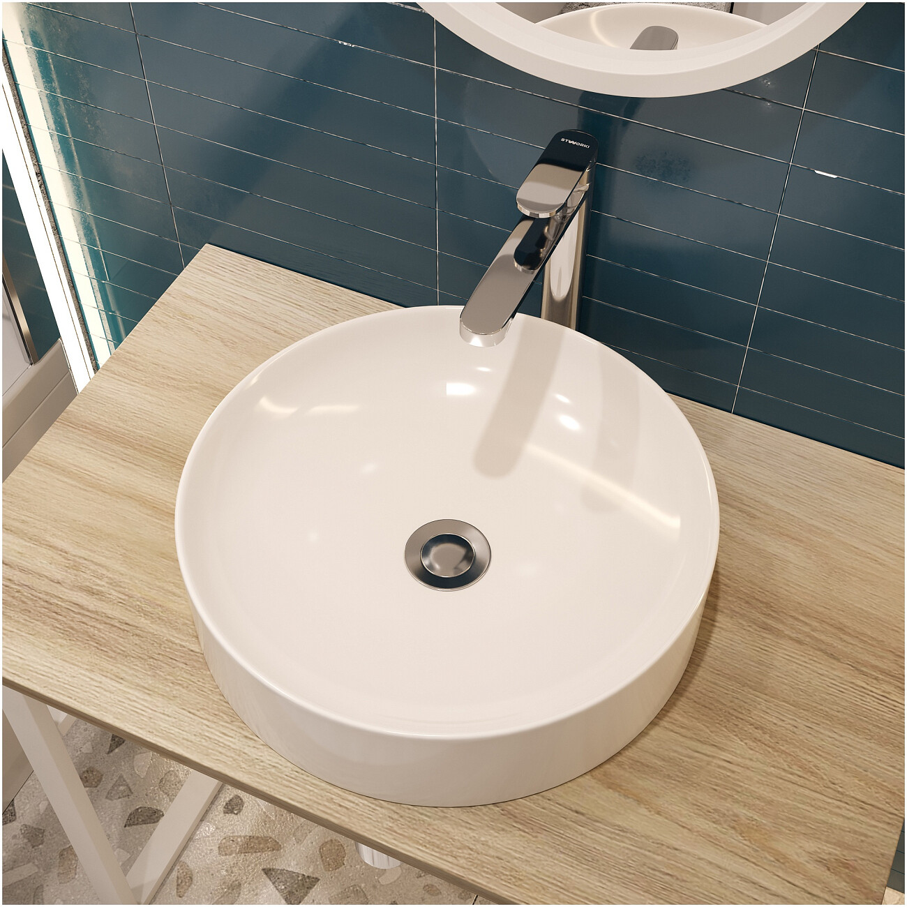 Смеситель для раковины однорычажный хром Stworki "Ноттвиль" S34020CR - изображение 7