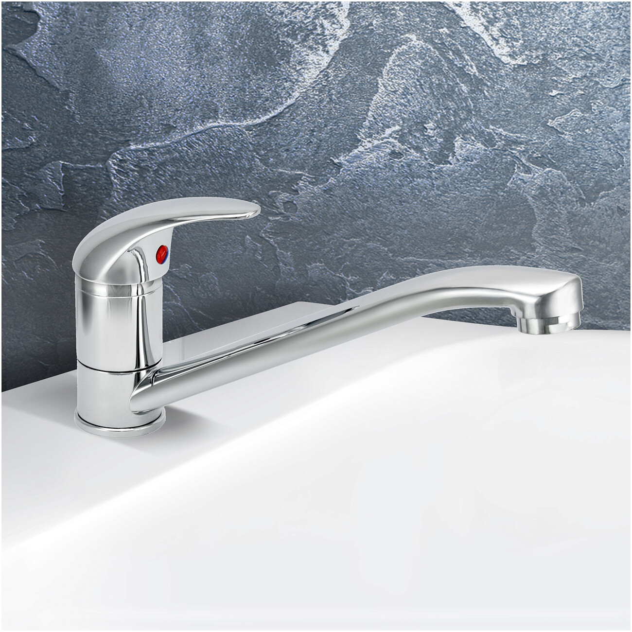 Смеситель для кухни однорычажный хром Juguni Carina 0402.942C - изображение 2