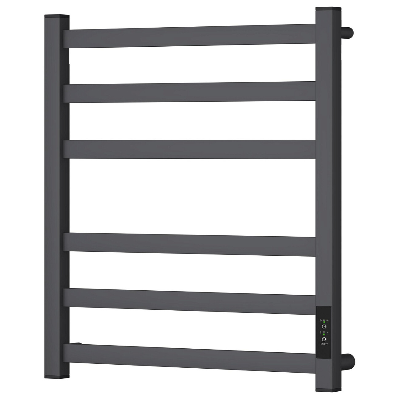 Полотенцесушитель электрический с диммером справа 50х60 см графит Point "Меркурий" PN83856GR П6 - изображение 3