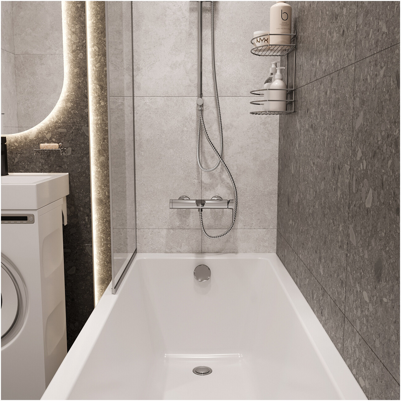 Смеситель для ванны с душем настенный хром Stworki "Вестерос" S26100CR - изображение 6