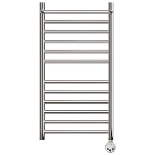 Полотенцесушитель электрический 40х80 см с полкой хром Point &quot;Аврора&quot; PN10148SPE П11