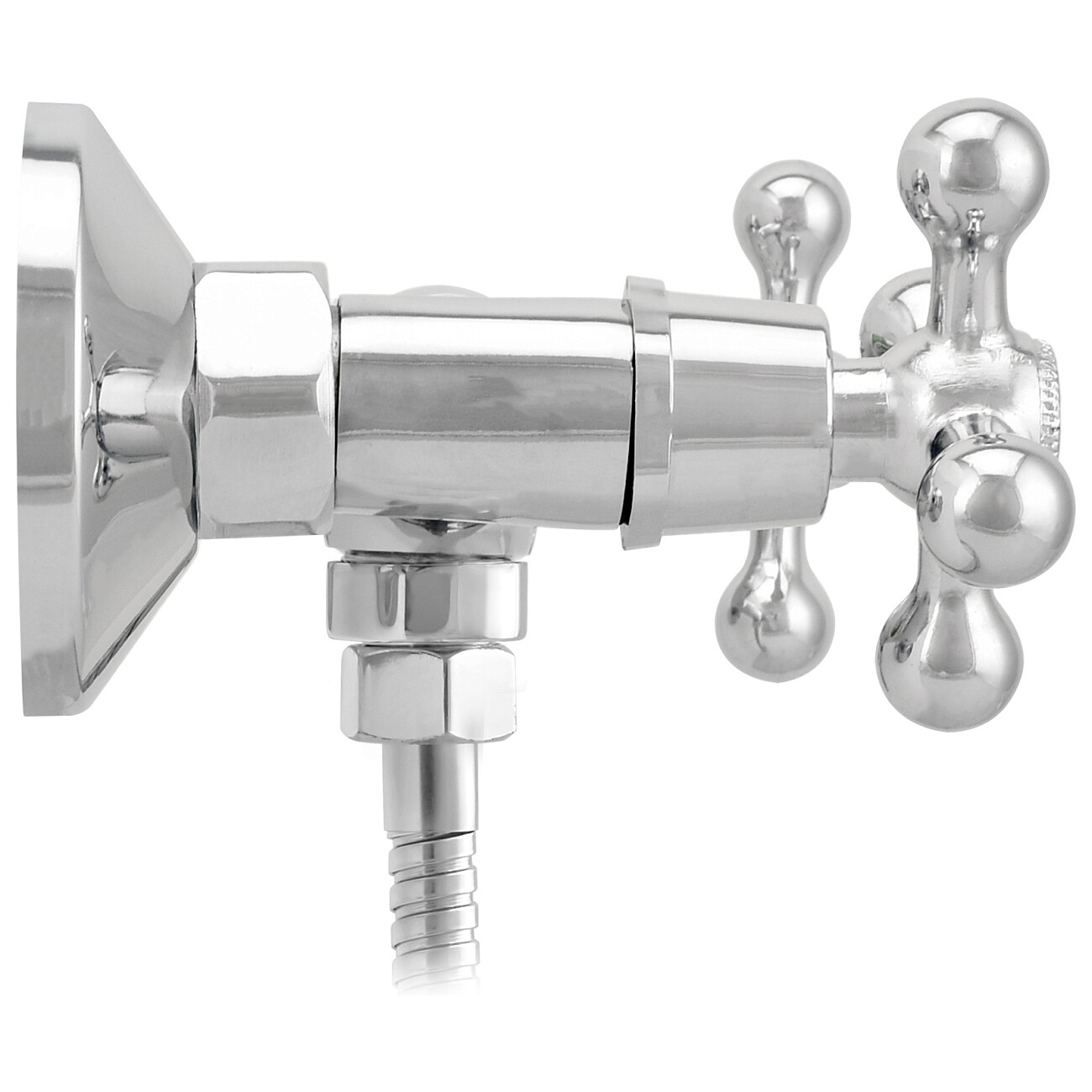 Смеситель для душа двухвентильный с душевым гарнитуром хром Juguni Aquarius JGN0624 0402.755 - изображение 10