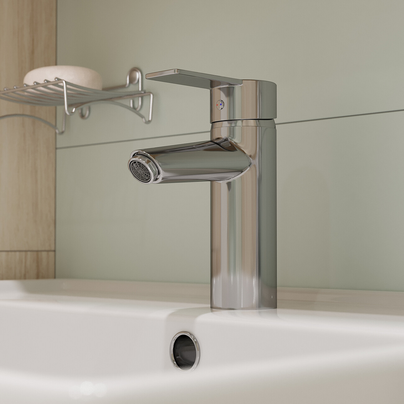 Смеситель для раковины хром Mega Ege MG-PL02 - изображение 6