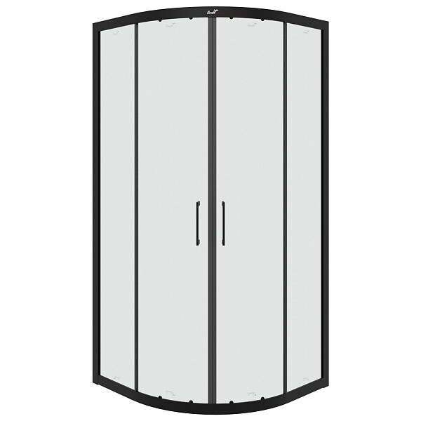 Душевой уголок четверть круга 90x90 см черный Cerutti SPA Viva 90B - изображение 1