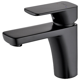 Смеситель для раковины однорычажный черный матовый D&K Berlin Technische DA1432125