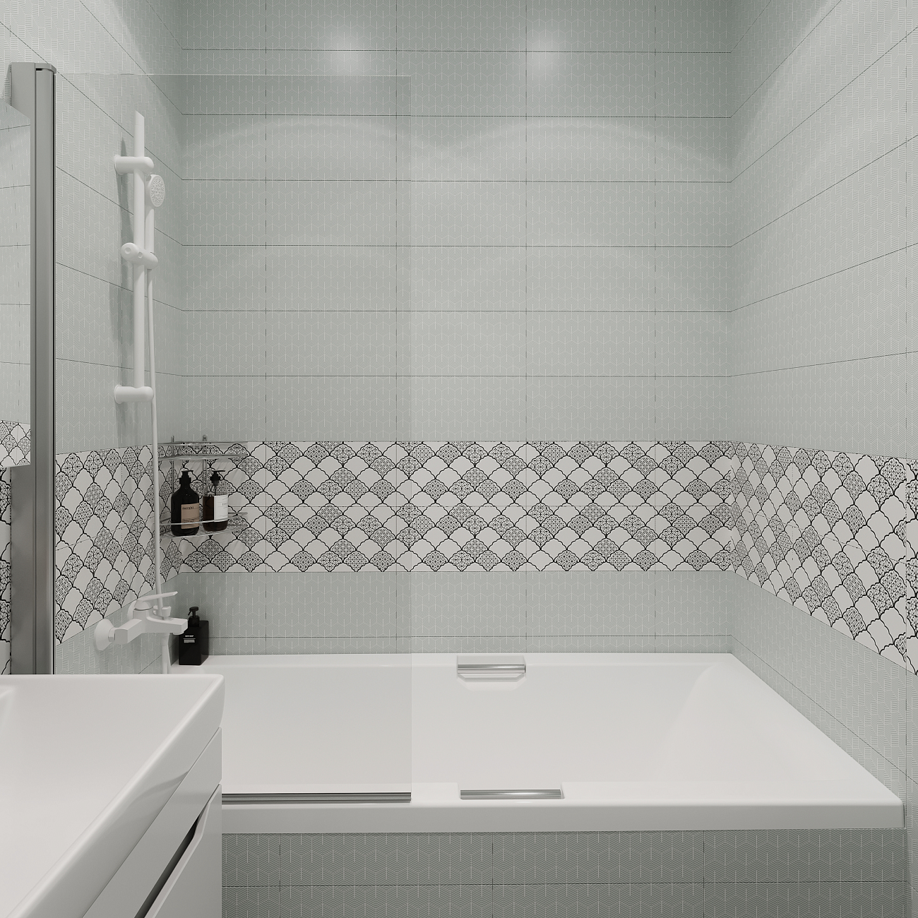 Штора на ванну распашная 75х140 см прозрачная, хром Diwo "Анапа" Щ0000055511 - изображение 11