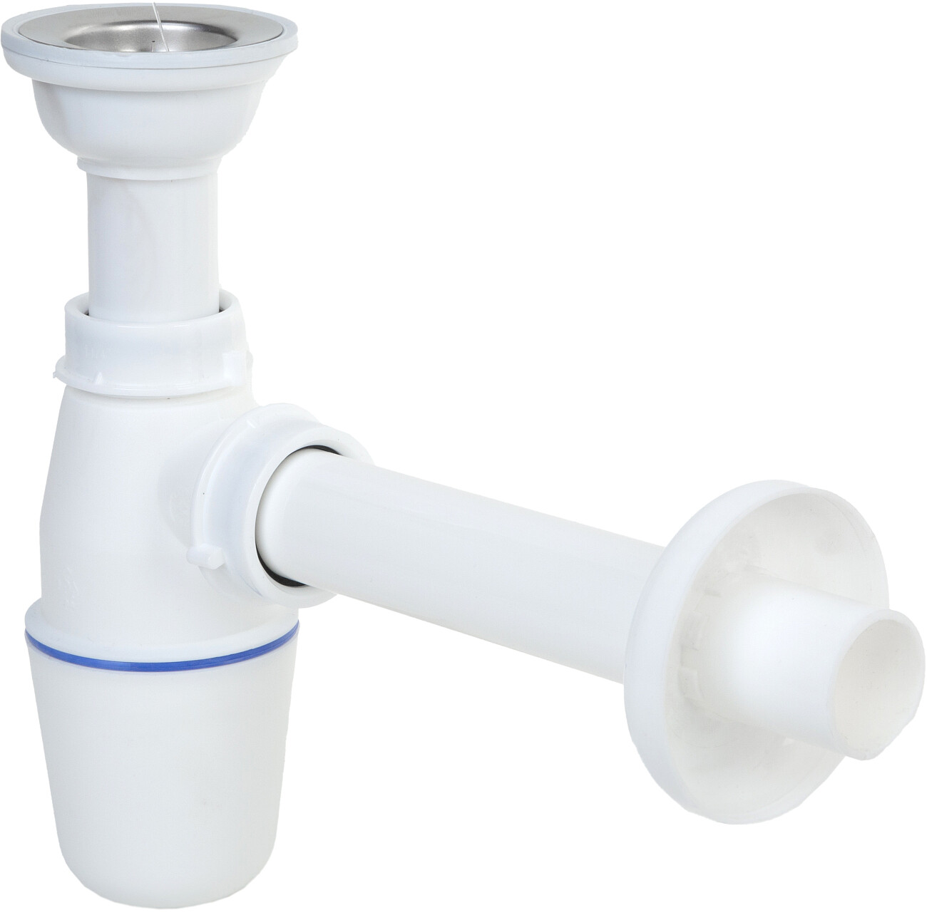 Сифон для раковины пластиковый белый Ewrika 0301003020 - изображение 3