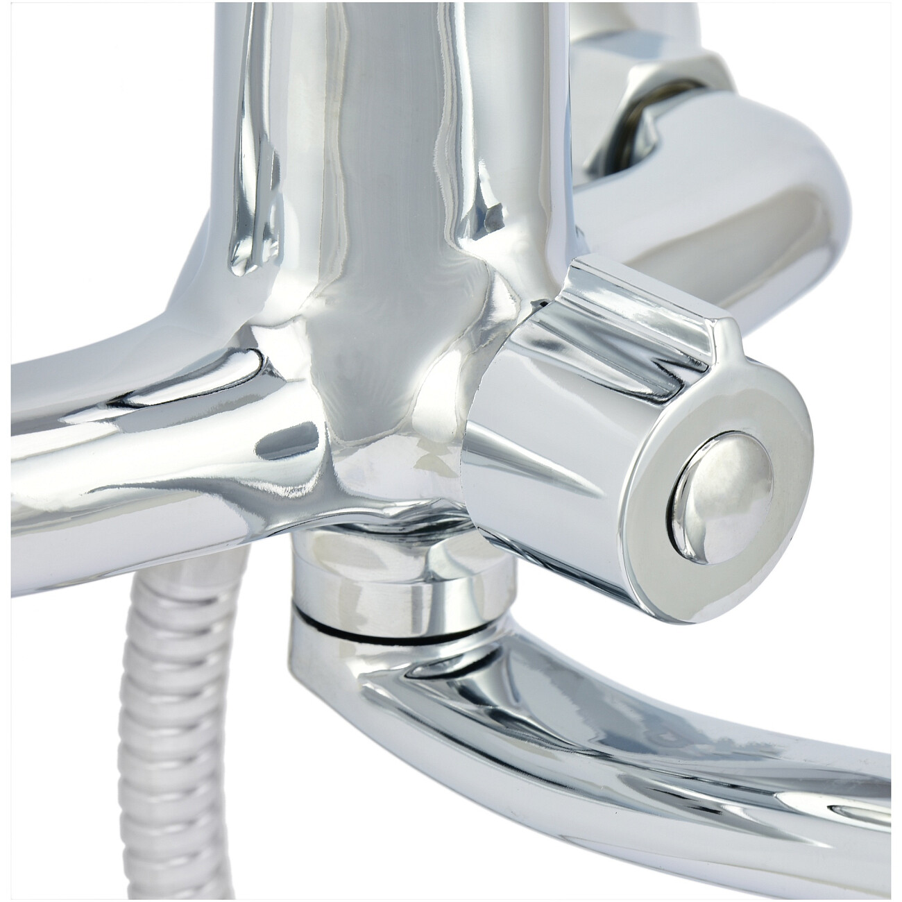 Смеситель для ванны однорычажный с душевым гарнитуром хром Istok life Standard 0402.403 - изображение 6