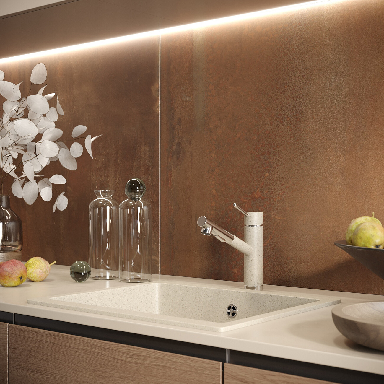 Мойка кухонная берилл Domaci "Солерно" DMQ-1555.Р - изображение 5