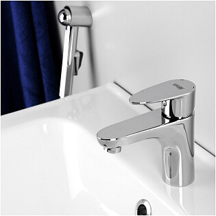 Гигиенический душ со смесителем хром Wasserkraft Leine 3508