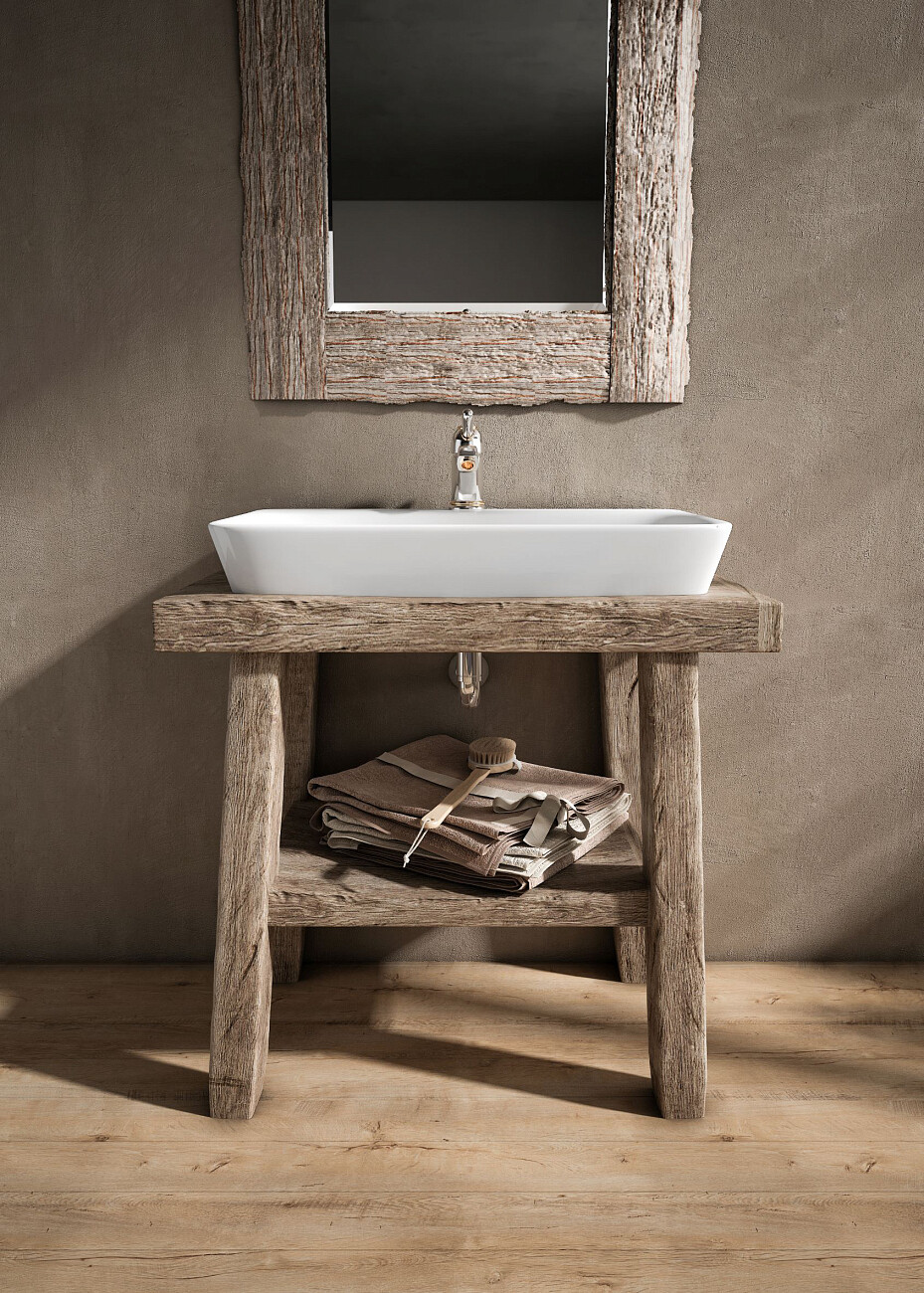 Раковина накладная керамическая прямоугольная 45х65 см белая Stworki 3065-KL - изображение 4