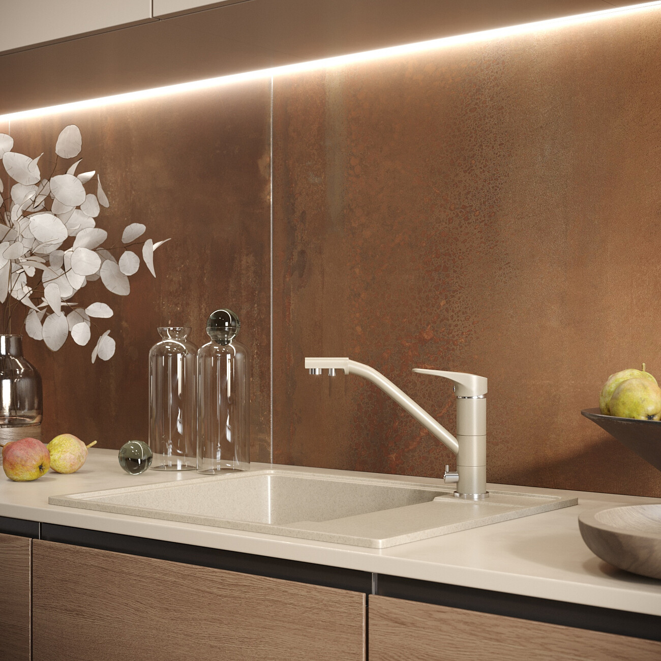 Мойка кухонная десерт Domaci "Солерно" DP 605-03 - изображение 3