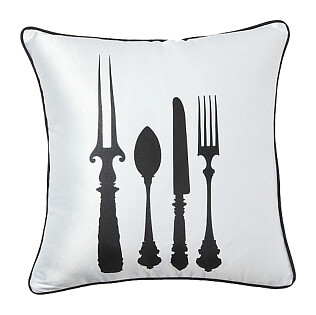 Подушка со столовыми приборами Tableware White