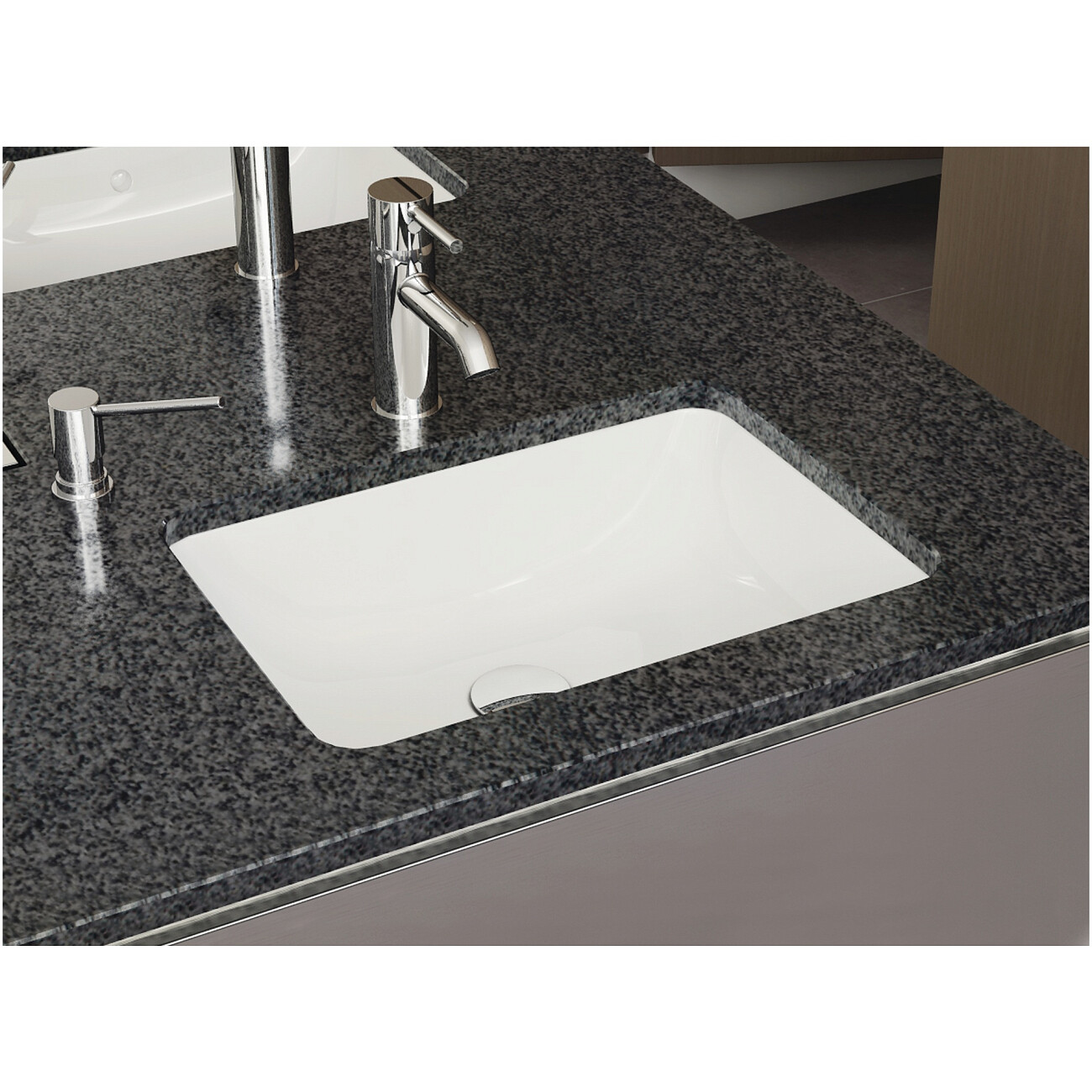 Раковина встраиваемая фарфоровая прямоугольная 37х50 cм белая Vitra S20 5474B003-0618 - изображение 2